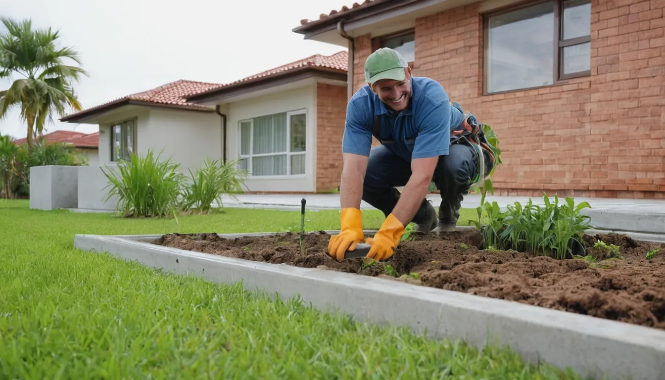 A septic provider checking a drainfield in the Winter Springs area
